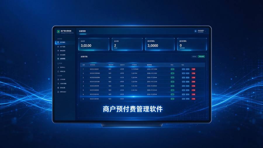 商户预付费管理软件